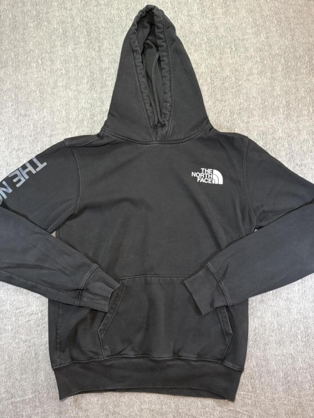 Northface Men’s Hoodie Sweatshirt-Small/Pullover/Black